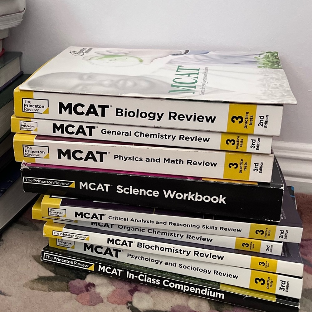 Princeton review 3rd Edition MCAT prep textbooks